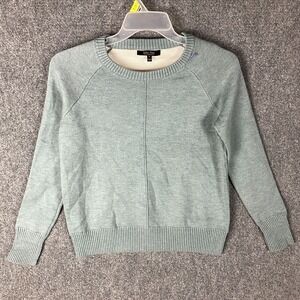 Witty Fox Sweater Women's Small Pullover Crew Neck Blue Acrylic Blend S‎